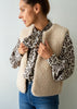 cream merino gilet