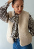 cream merino gilet