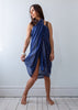 indigo block print sarong