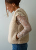 cream merino gilet