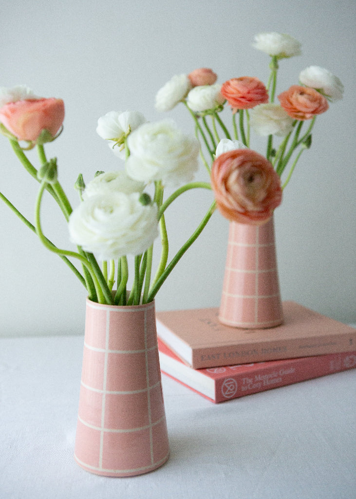 pink vase