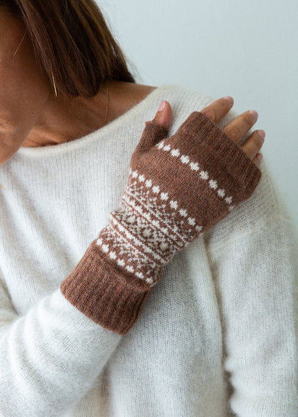 Fair Isle wrist warmers