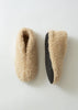 Non slip women's merino moccasins