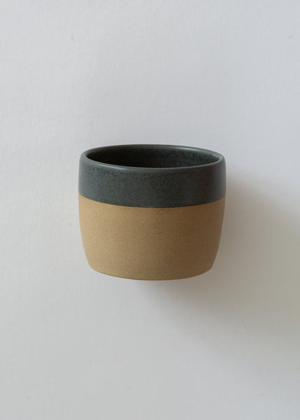 Stoneware Flat White Coffee Cup - Charcoal