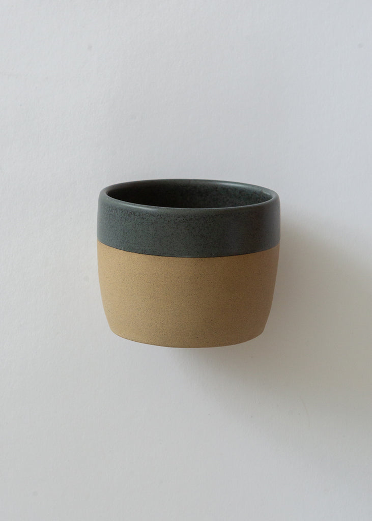 Stoneware Flat White Coffee Cup - Charcoal