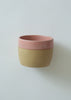 Stoneware Flat White Coffee Cup - Blush Pink