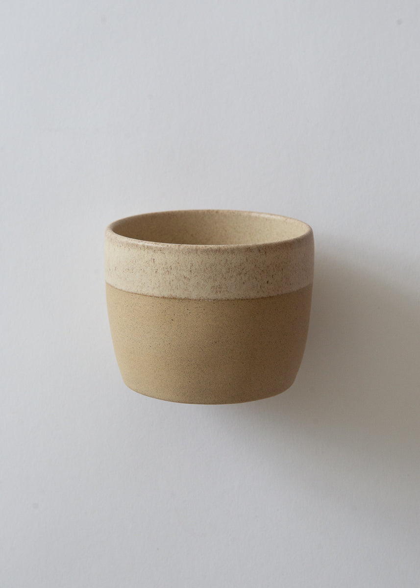 Stoneware Flat White Coffee Cup - Ivory