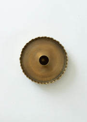 brass tray candle holder