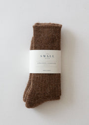 Alpaca cushioned sole walking socks