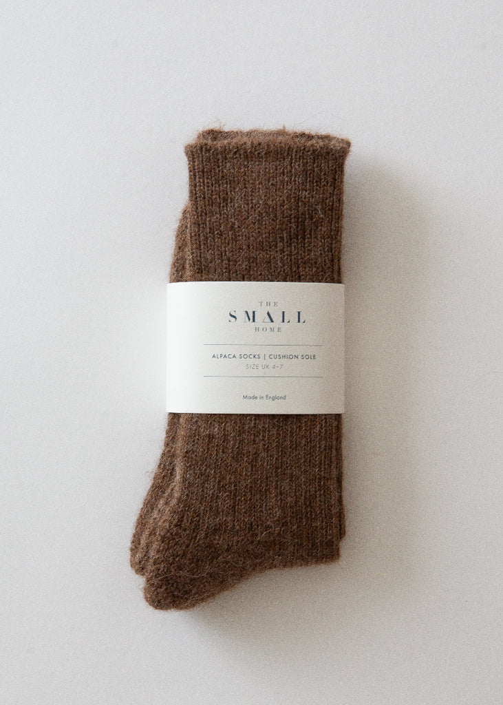 Alpaca cushioned sole walking socks