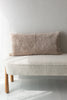 LARGE RECTANGLE SHEEPSKIN CUSHION BEIGE