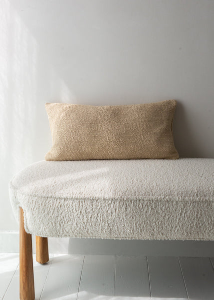 beige rectangle cushion