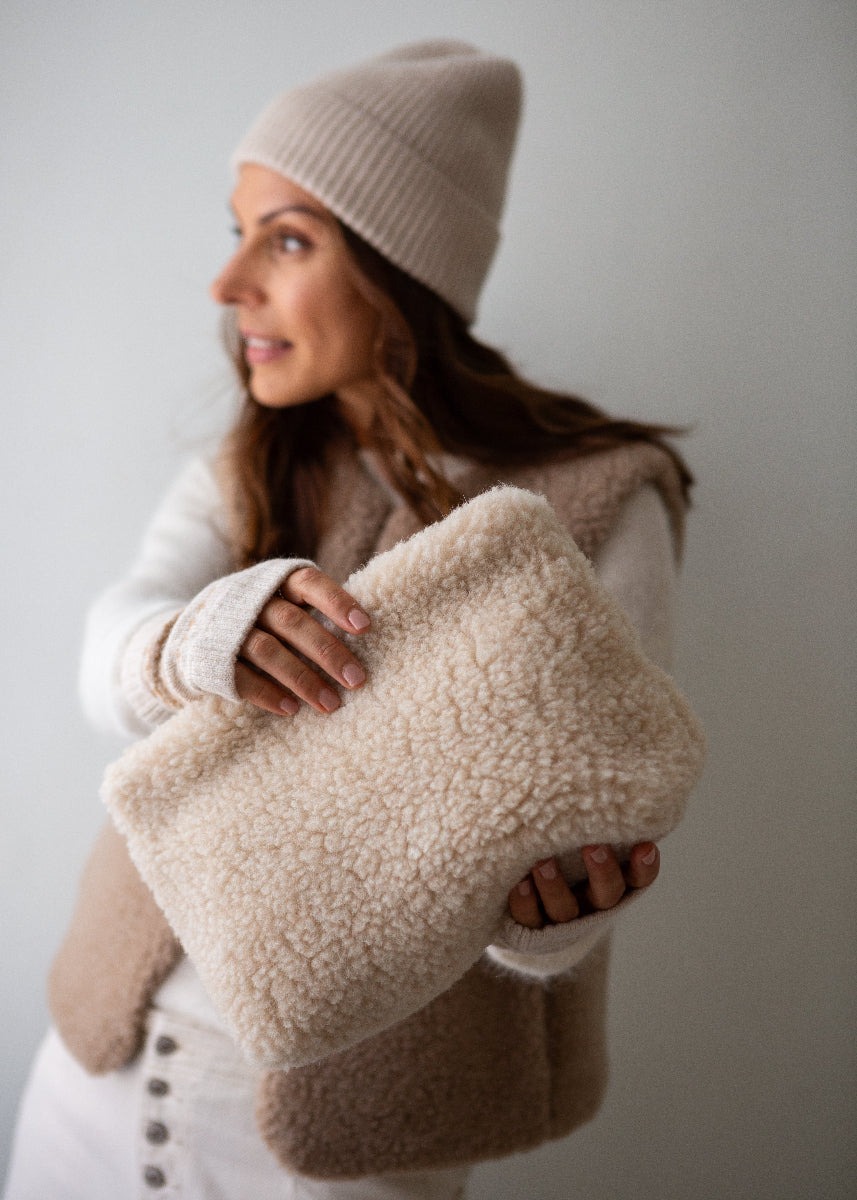 Merino bag beige