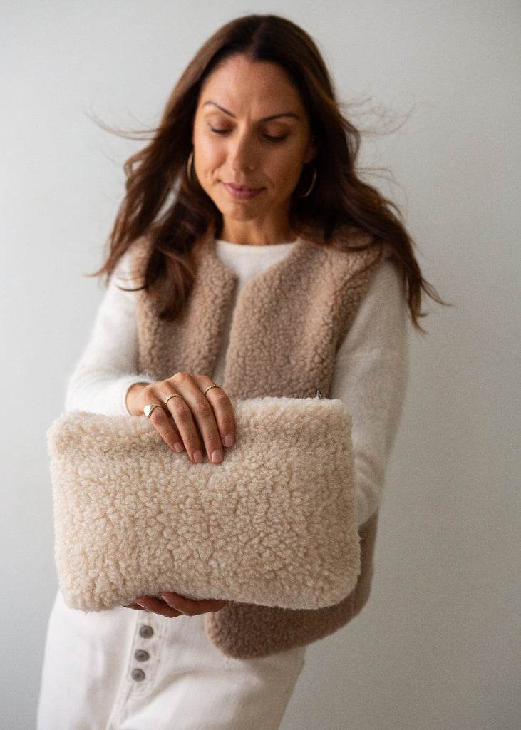 merino clutch bag
