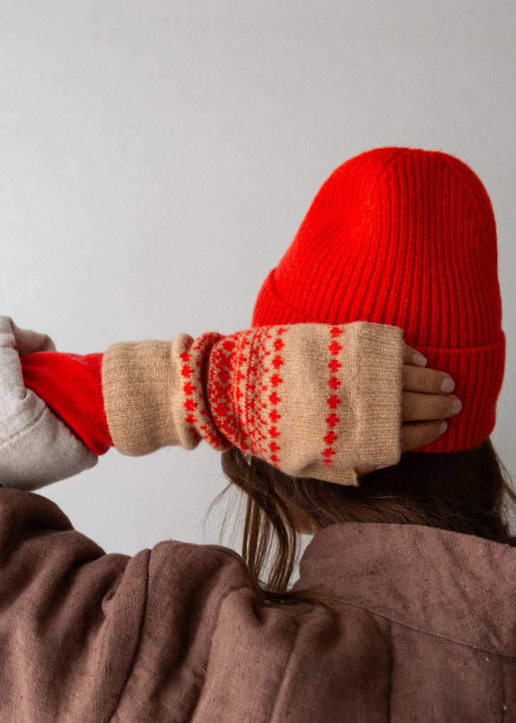 Fair Isle wrist warmers