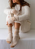 Fair Isle Socks cream