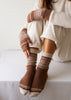  Luxury Fair Isle Socks - Hazelnut