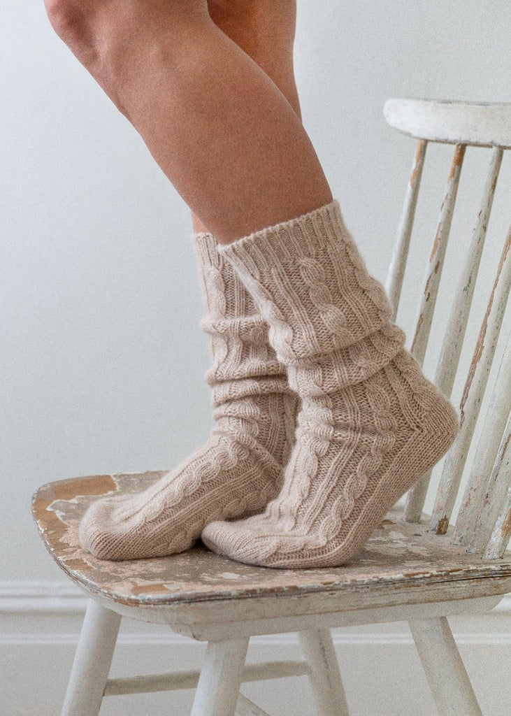 cashmere bed socks