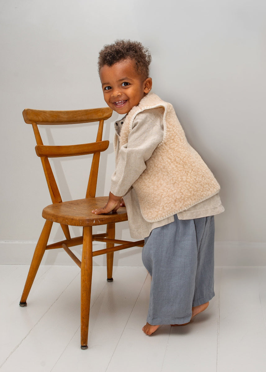 soft kids gilet