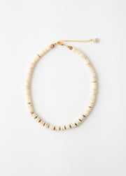 Shell and Brass Bead Necklace