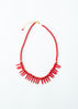 Red Spike Stone necklace