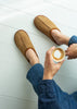 Men's sheepskin mule slippers
