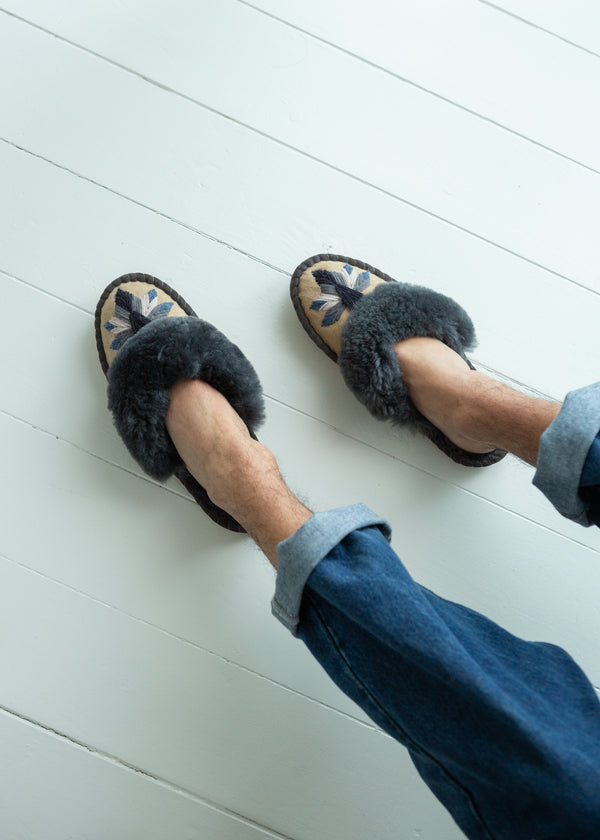 Men's Sheepskin Mule Slippers – Salt Plains