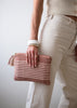 organic cotton pink pouch bag