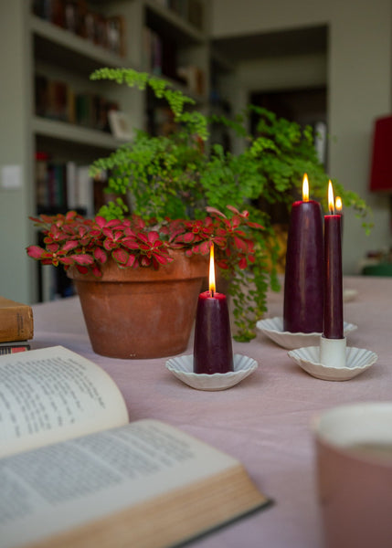 Fluted candle holder