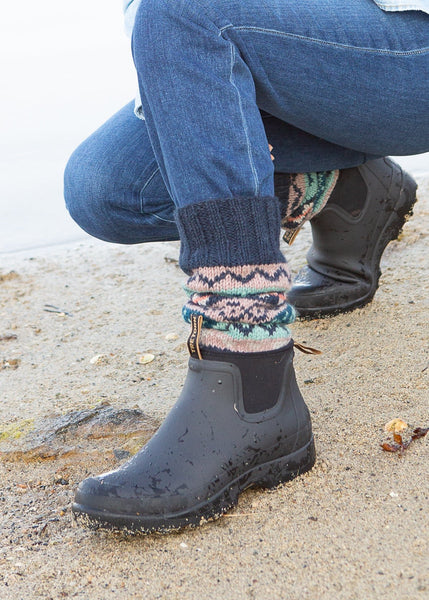 navy boot socks