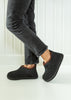 Agnes sheepskin slipper boots in coal – cosy handmade footwear that can be worn outside