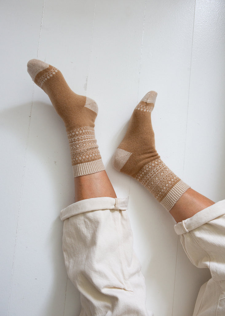 Luxury Fair Isle Socks made in Scotland