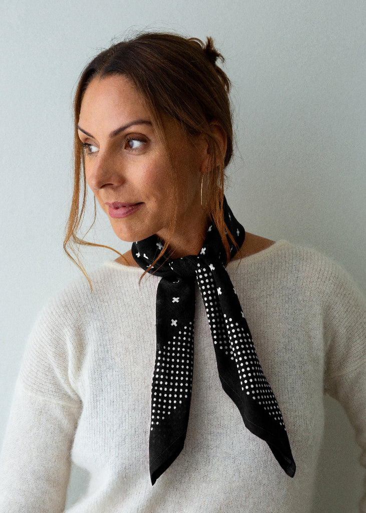 black bandana scarf