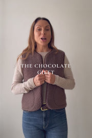 Merino Gilet - Bitter Chocolate