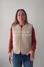 Zip Merino Wool Gilet