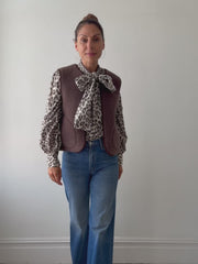 Merino Gilet - Bitter Chocolate