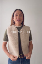 Zip Merino Wool Gilet