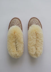 Women's Sheepskin Slippers – Oyster
