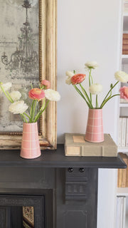 Handmade Painted Squares Vase – Ginger