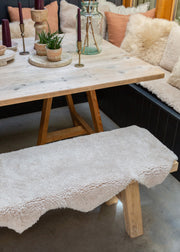 Single Short-Hair Sheepskin Rug – Oatmeal