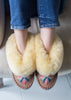 Children's Sheepskin Moccasin Slippers, Pepto Pink - The Small Home - UK - Warm & cosy fur slippers, for boys & girls