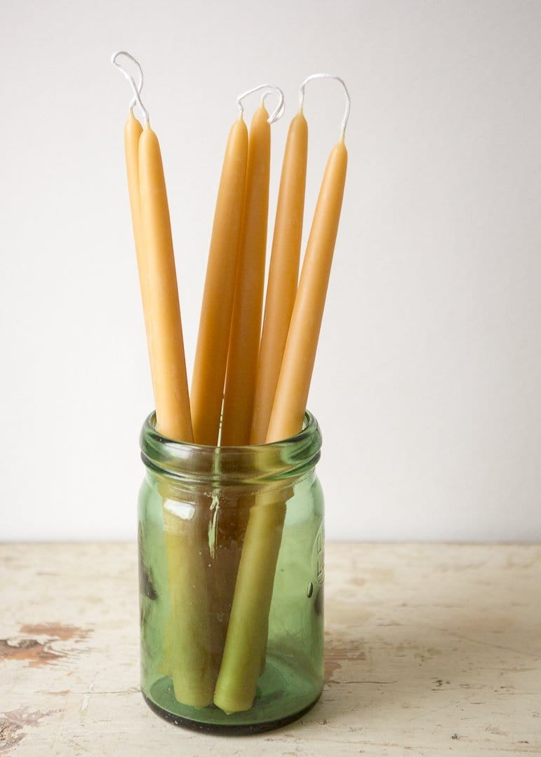 Long Standard Dinner – Pairs of 100% Pure Beeswax Candles - The Small Home