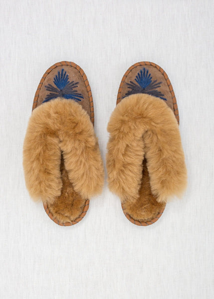 Seconds - Women's Sheepskin Mules - Midnight - The Small Home