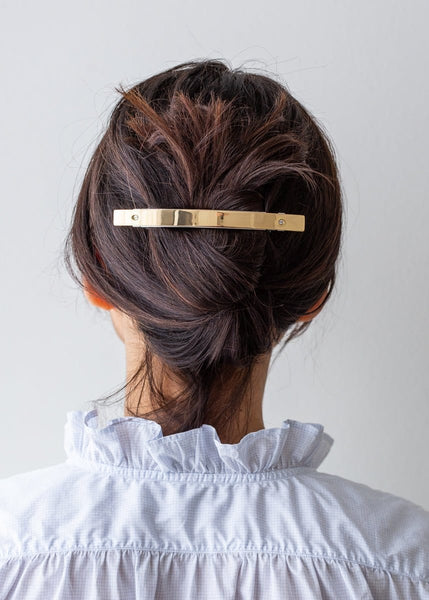 Slim Hair Clip - Gold - The Small Home