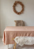 Stonewashed Linen Table Cloth – Pale Blush - The Small Home