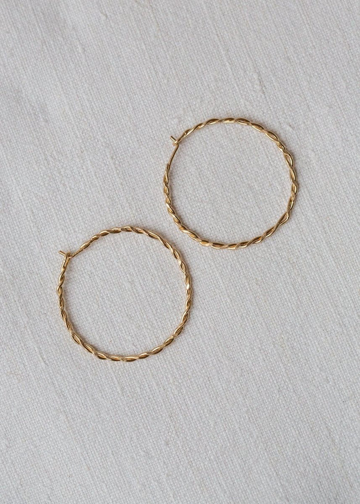 Twisted Hoop Earrings - The Small Home