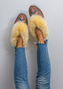 Women's Sheepskin Moccasin Slippers pretty pink embroidered The Small Home UK ladies slipper comfy & warm real fur Slippers